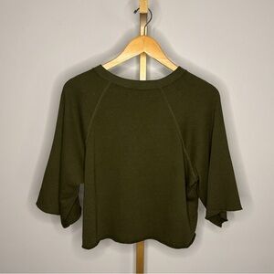 PINK Victoria's Secret Dark Green Crop Top